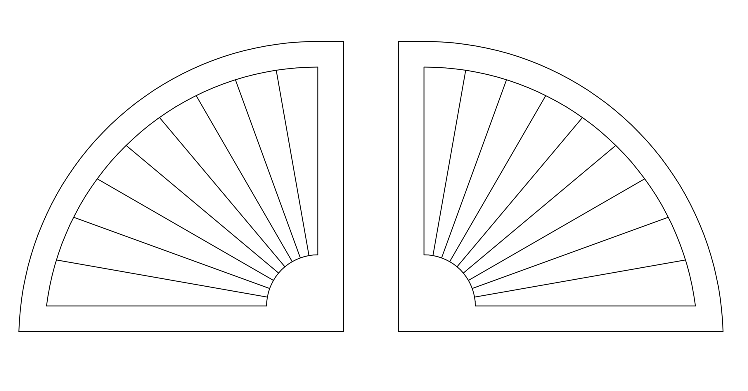 Quarter-Round Sunburst