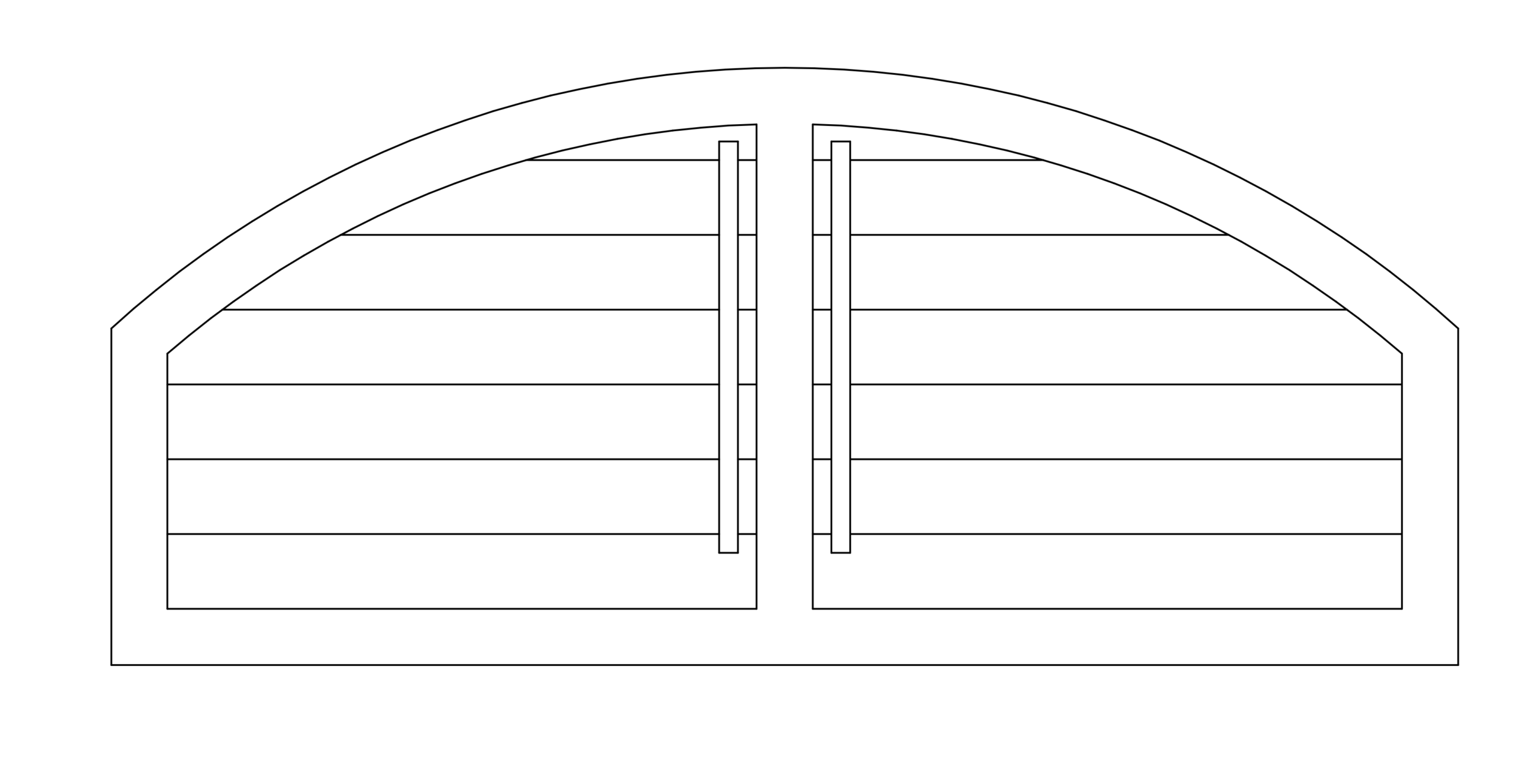 Arch-Top Horizontal with Split