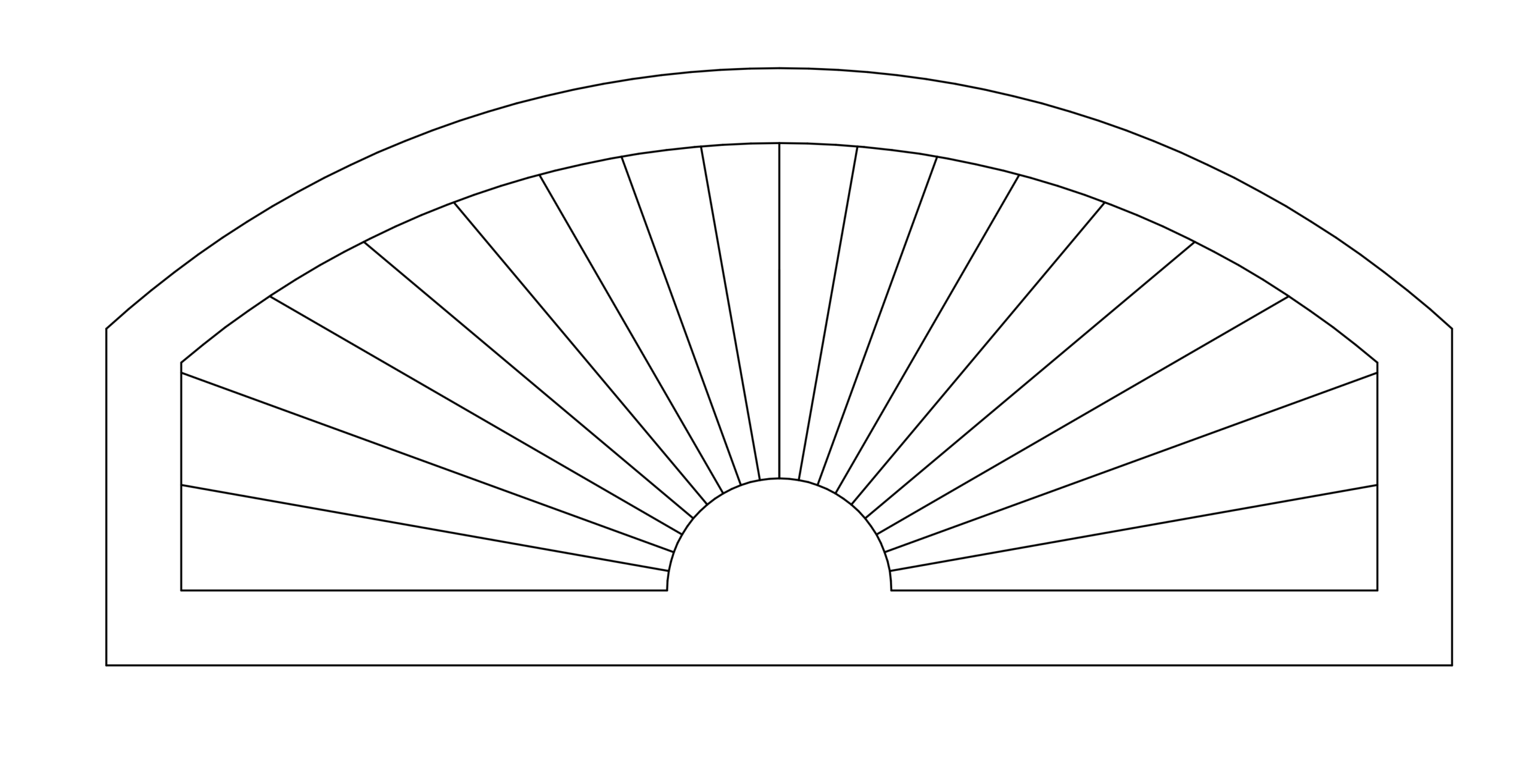 Arch-Top Sunburst