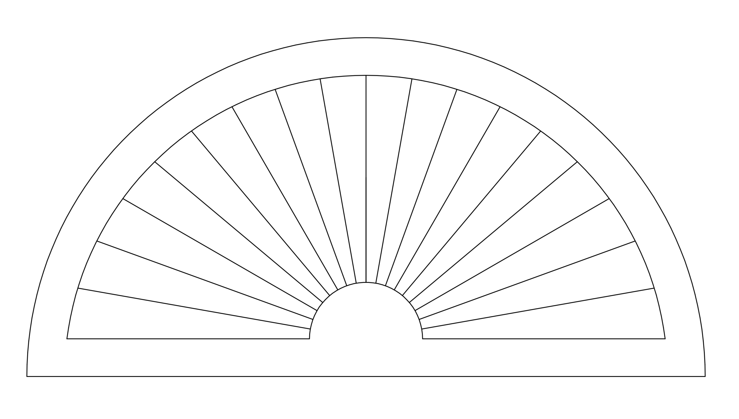 Half-Round Sunburst